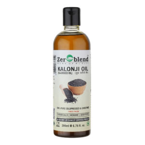Zeroblend Kalonji/Blackseed Oil | Unmixed, Undiluted, Unrefined & Coldpressed – 100% PURE OIL (200ML)