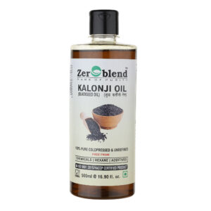 Zeroblend Kalonji/Blackseed Oil | Unmixed, Undiluted, Unrefined & Coldpressed – 100% PURE OIL (500ML)